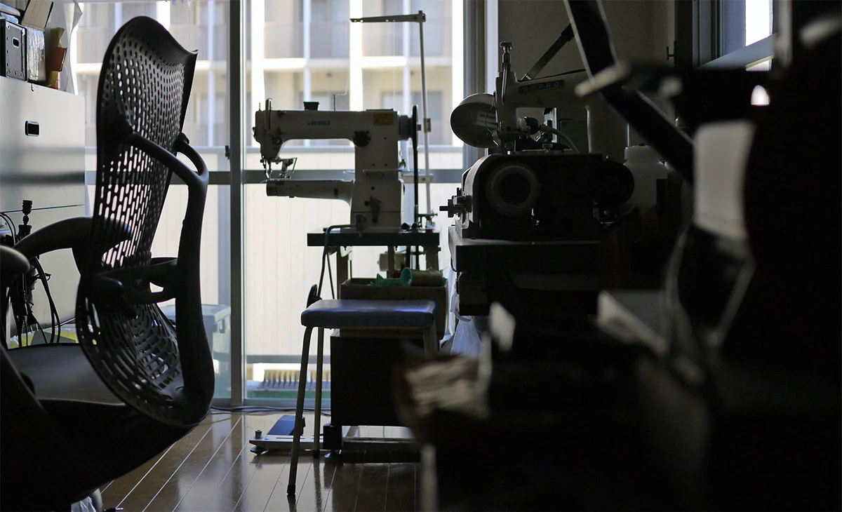 Sewing machines and tools in my Asakusa workshop